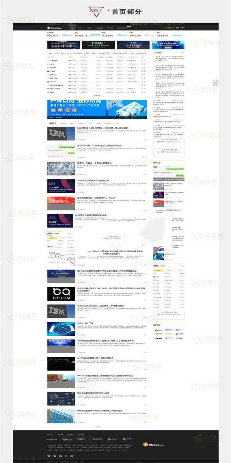 帝国CMS 7.5仿《BTC123》区块链门户网站源码带收藏_源码下载