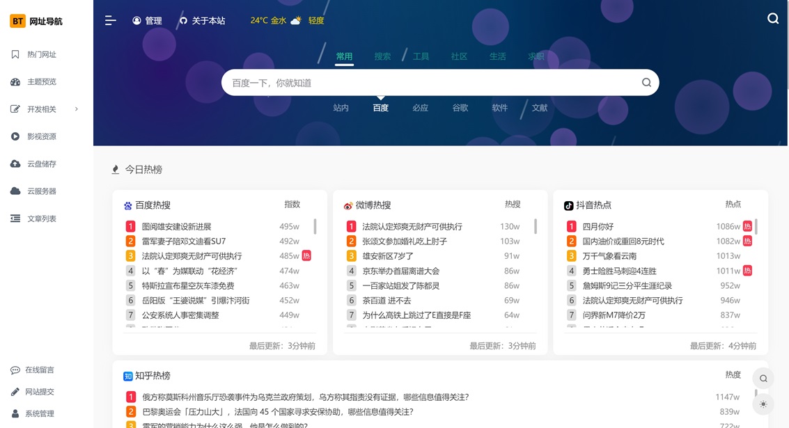 最新版本的开源TwoNav网址导航系统源码 免授权