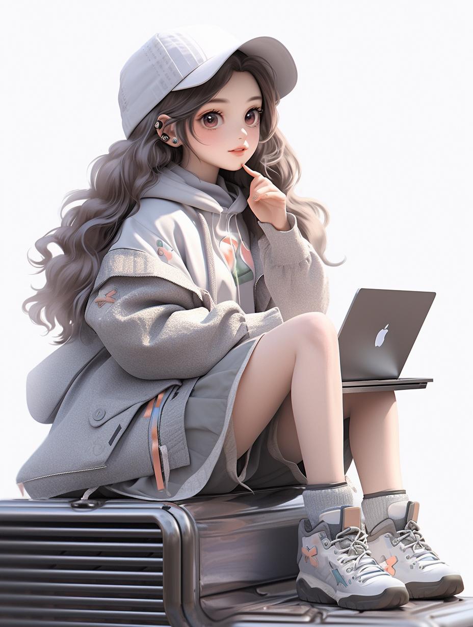 3d时尚穿着人物图片免费下载