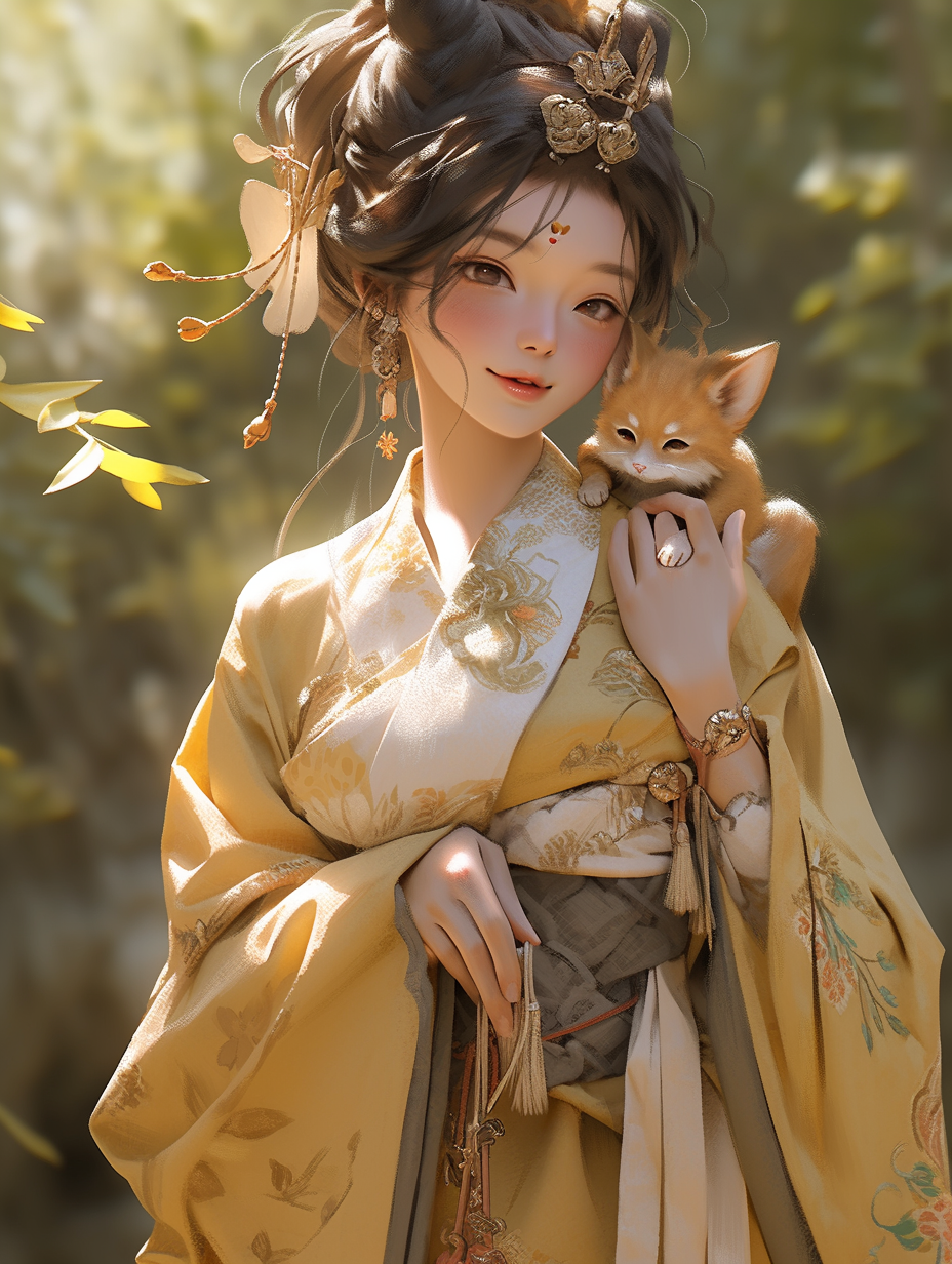 汉服女孩手机壁纸图片下载