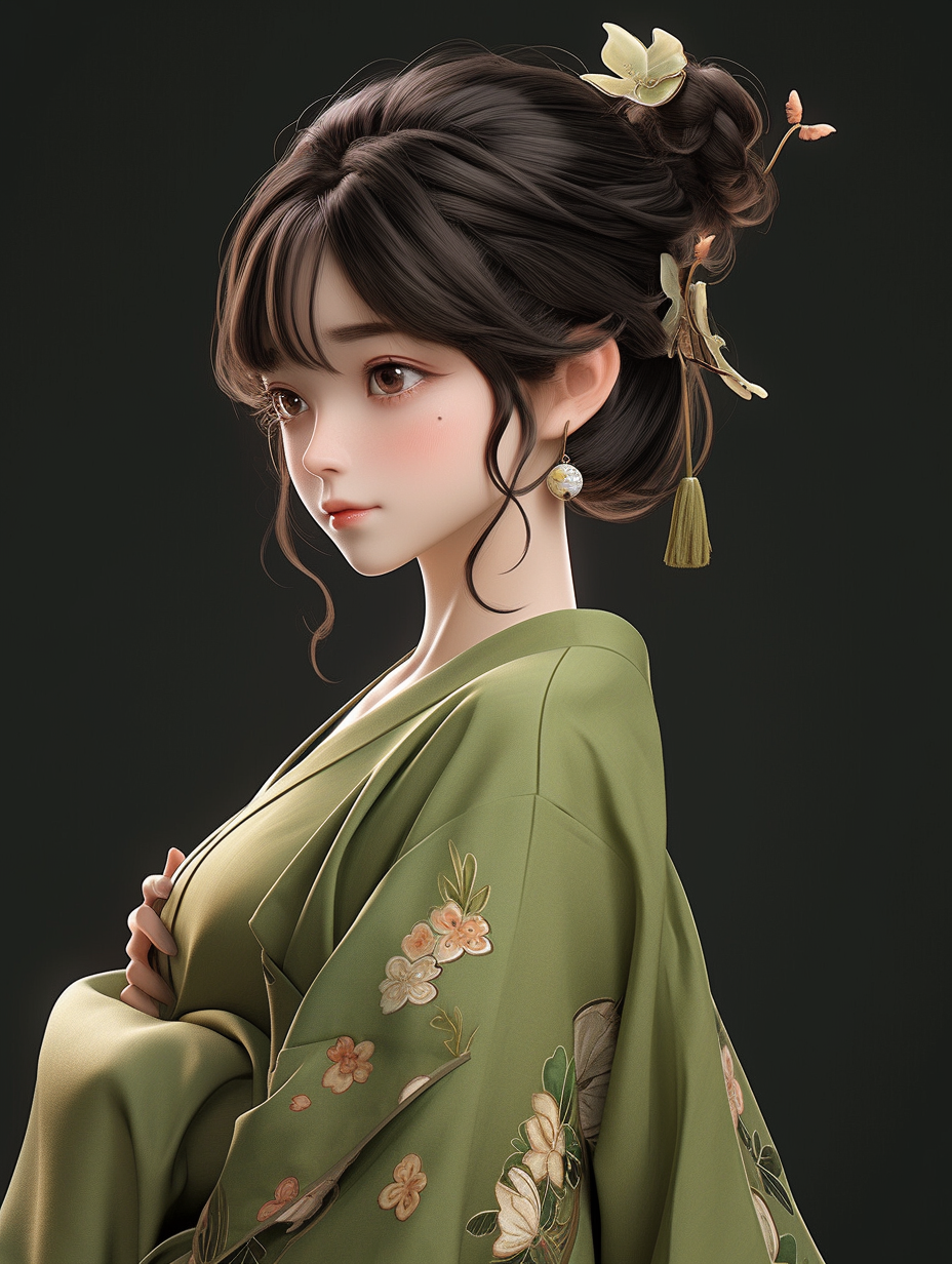 3D可爱女孩图片免费下载