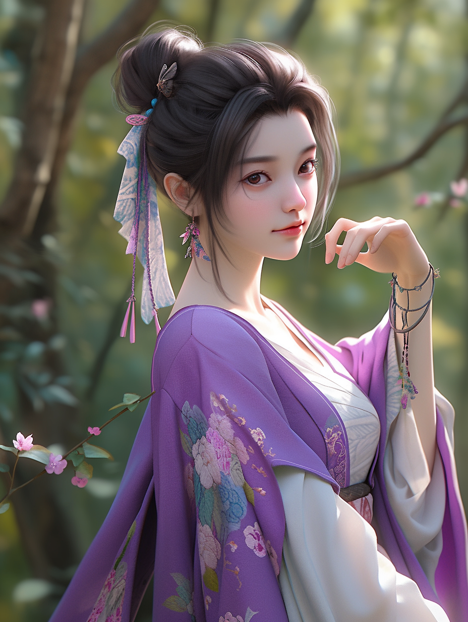 3D可爱女孩图片免费下载