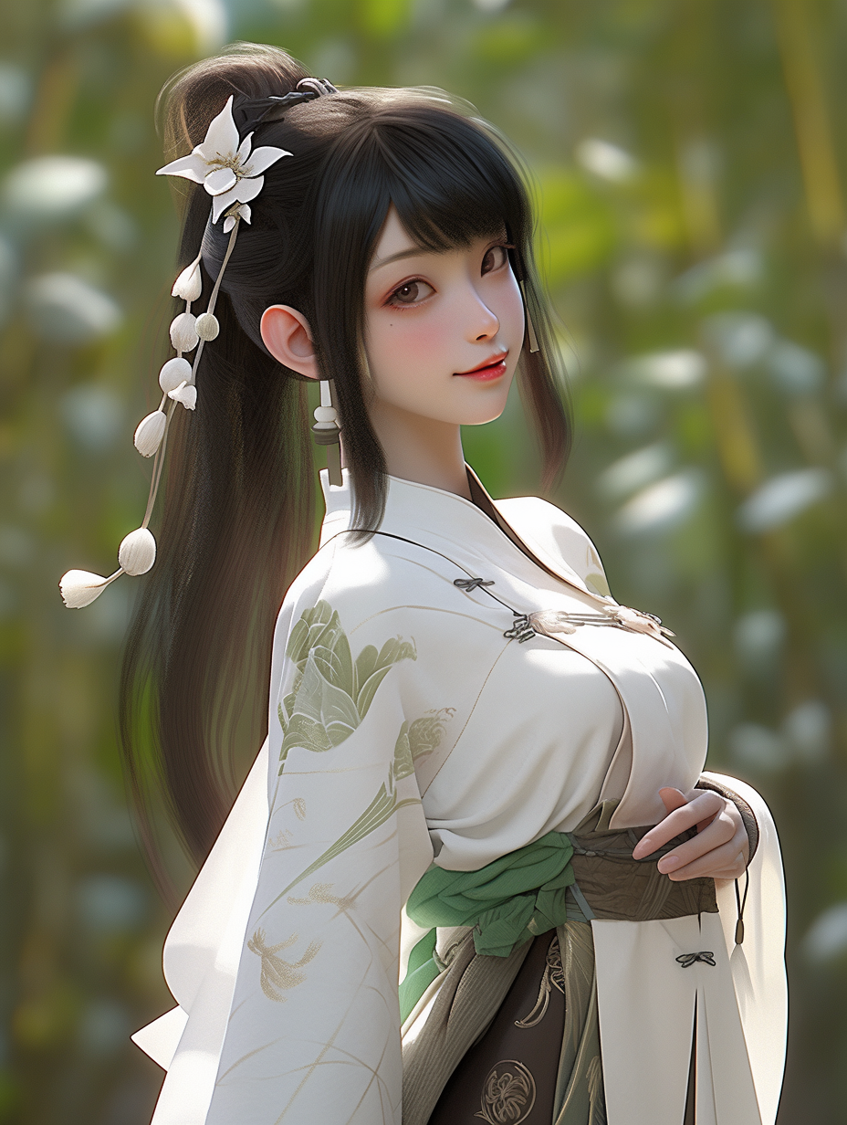 3d古风女孩图片免费下载