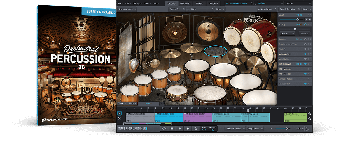 Toontrack Orchestral Percussion SDX Library Update v1.0.2 声音库升级包