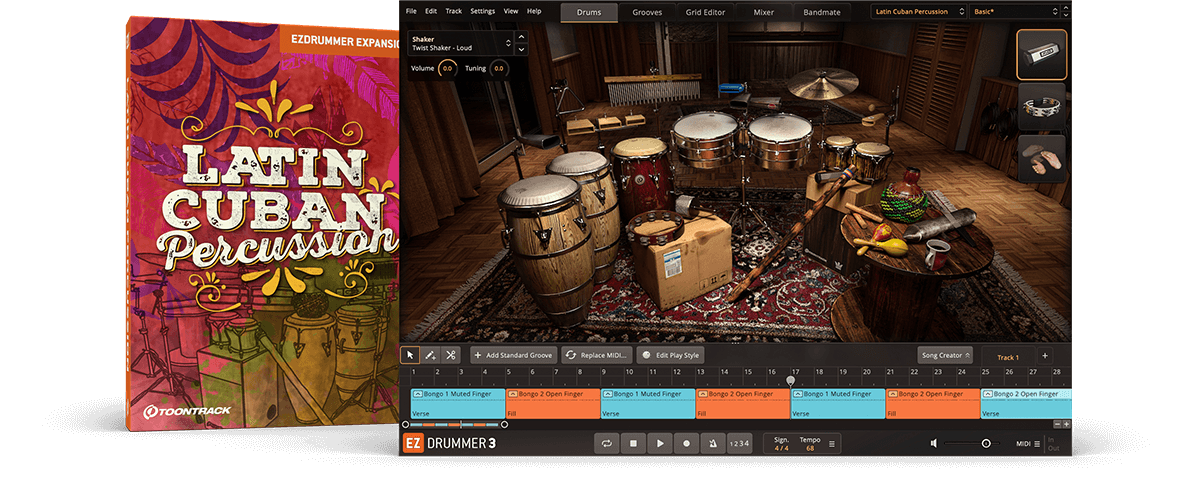 Toontrack Latin Cuban Percussion EZX Library Update v1.0.2 声音库升级包