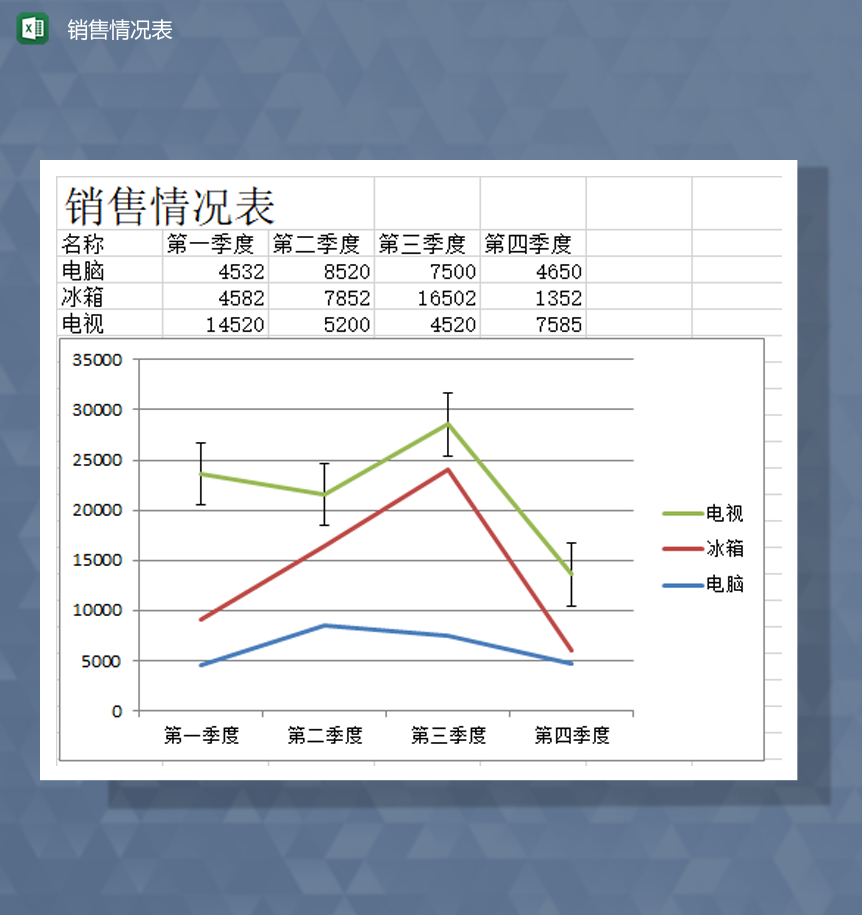 公司产品销售情况明细报表Excel模板-1