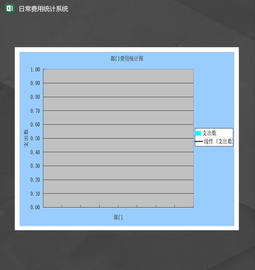 公司日常支出费用统计表财务报表Excel模板