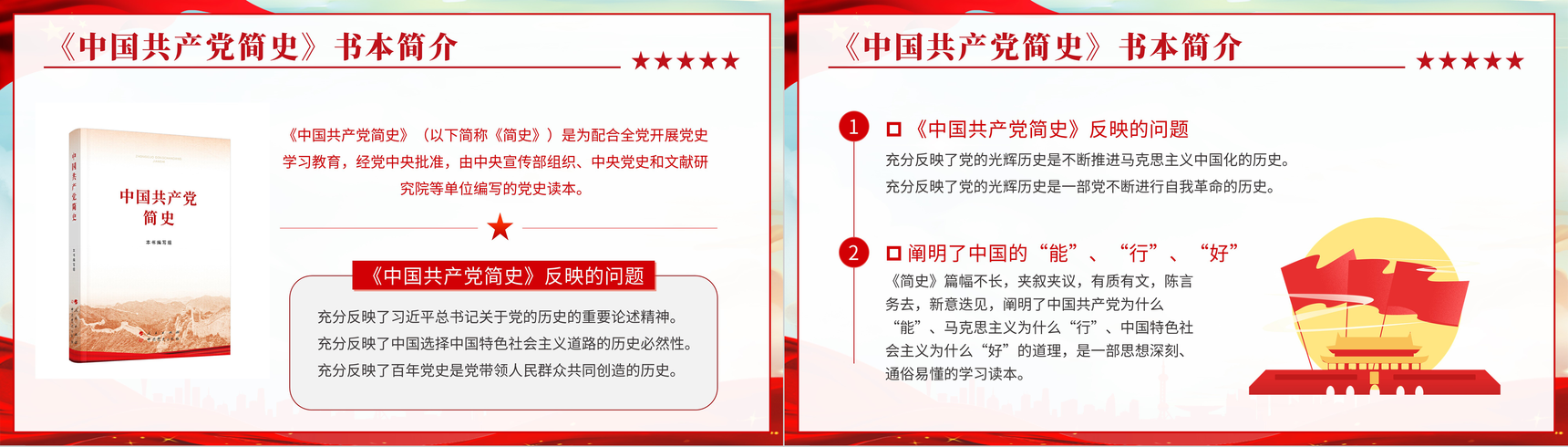 党员党史学习必读《中国共产党简史》专题讲座PPT模板-3