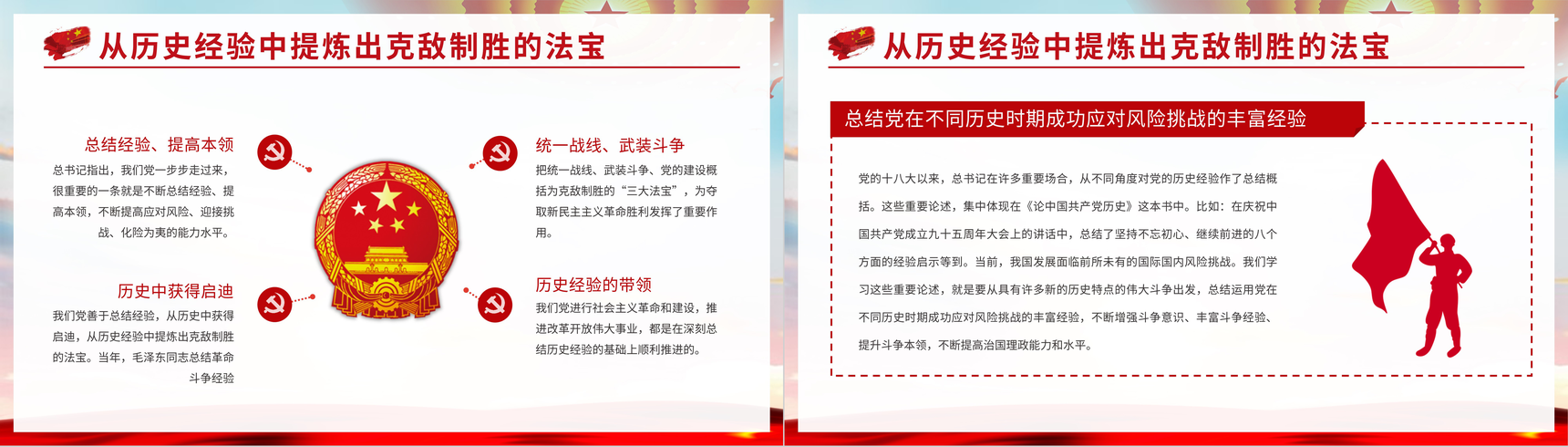 党史学习必读《论中国共产党历史》知识教育心得体会PPT模板-9