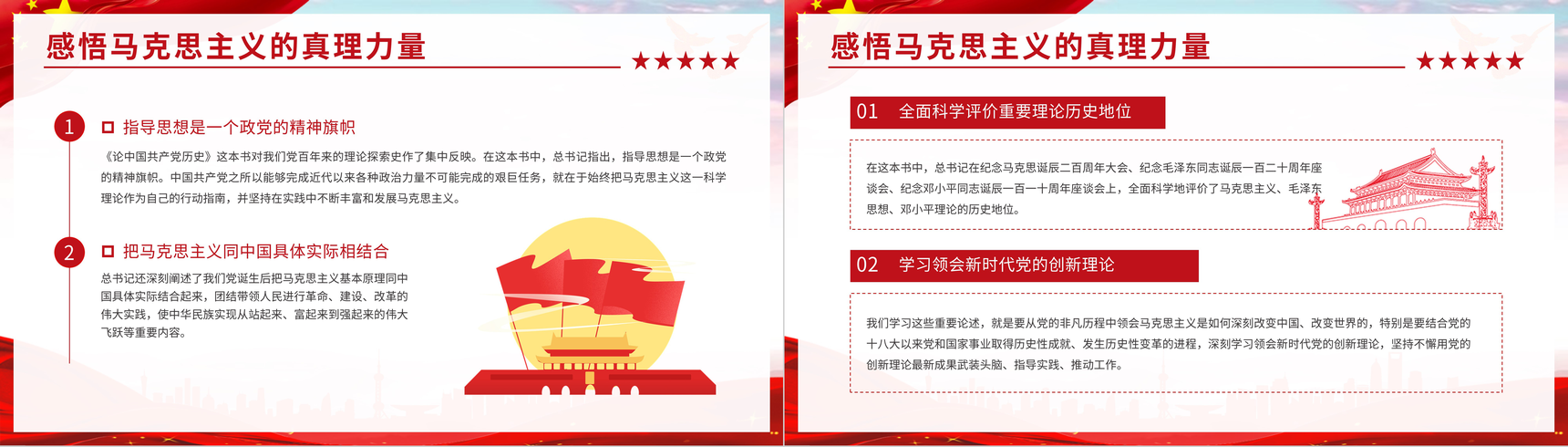 党课学四史《论中国共产党历史》培训讲座党史学习心得体会PPT模板-6