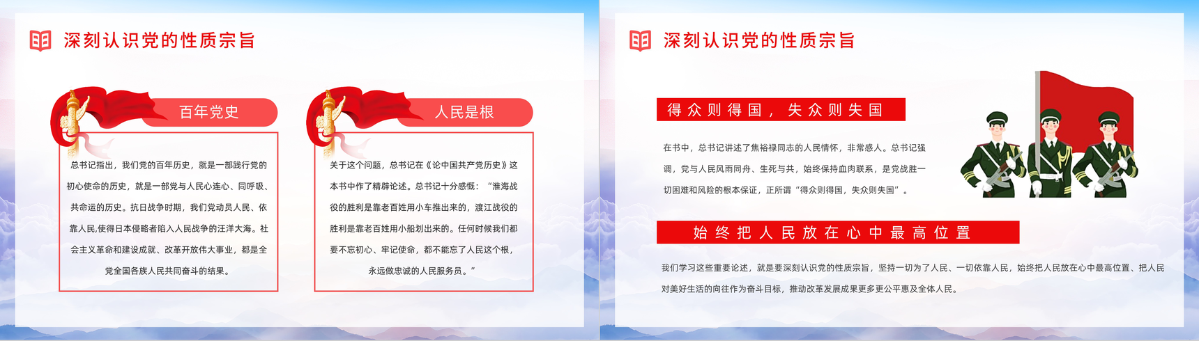 党政风党史学习《论中国共产党历史》党员学四史心得体会分享交流PPT模板-11