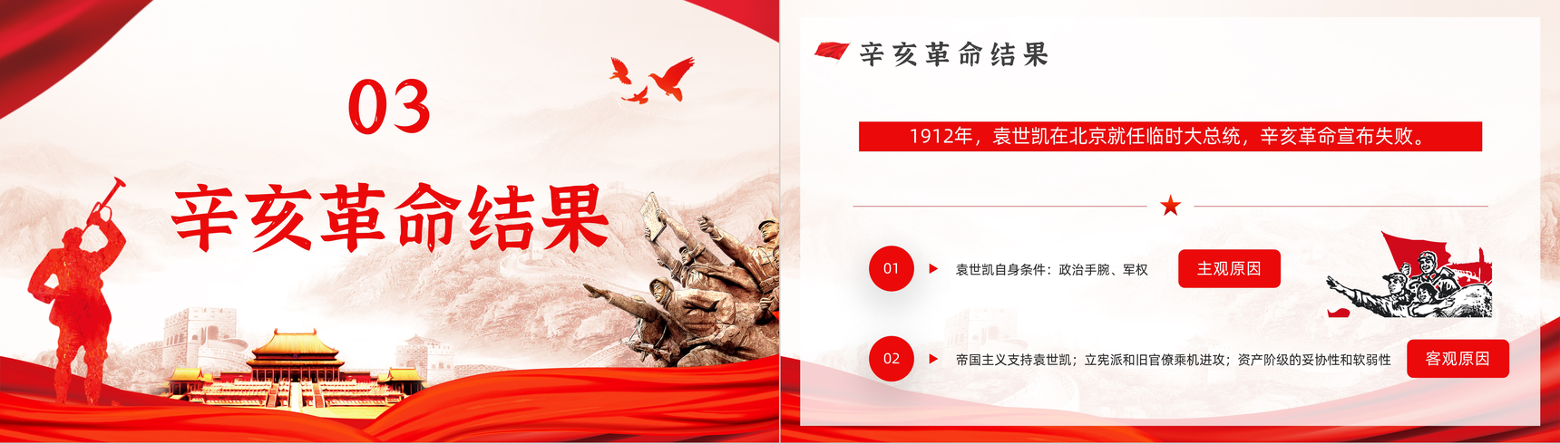 党政风中国辛亥革命110周年纪念历史解读知识专题培训讲座PPT模板-8
