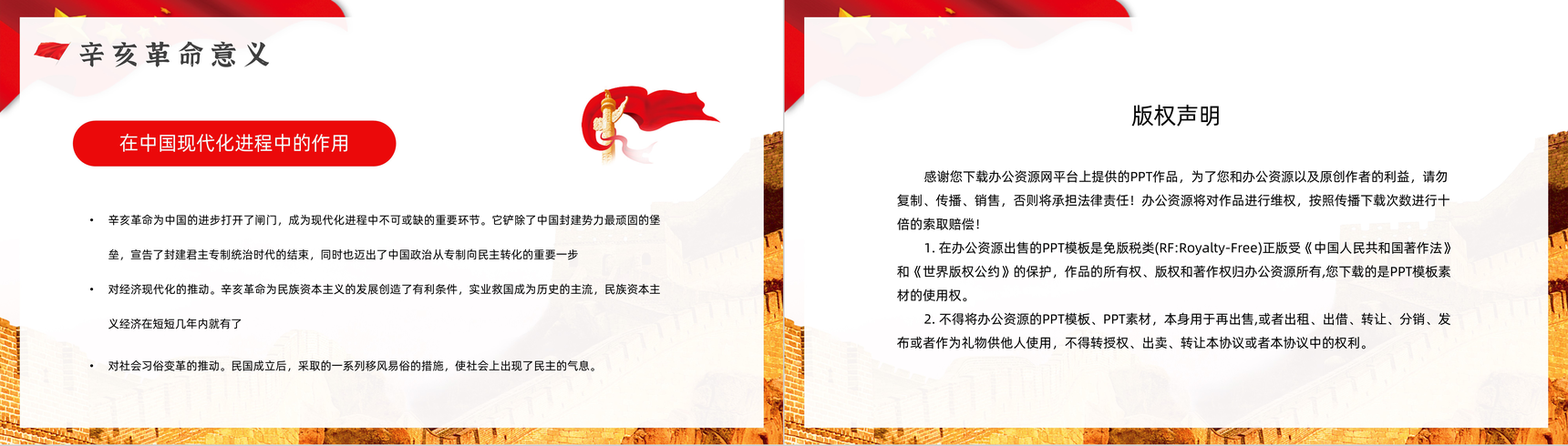 纪念辛亥革命110周年主题活动宣传中国历史知识解读讲座PPT模板-11