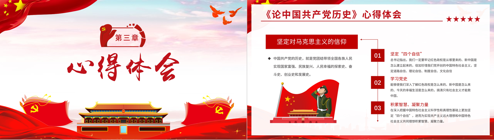 党课学四史《论中国共产党历史》培训讲座党史学习心得体会PPT模板-12