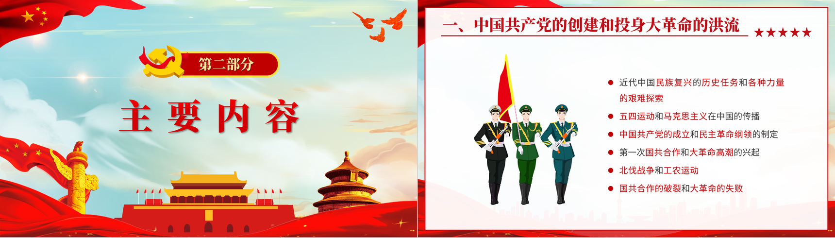 党员党史学习必读《中国共产党简史》专题讲座PPT模板-4