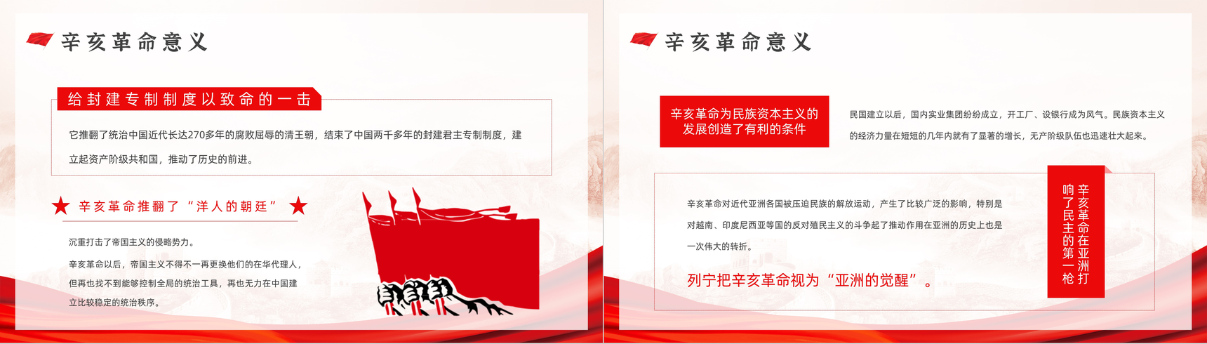 党政风中国辛亥革命110周年纪念历史解读知识专题培训讲座PPT模板-10