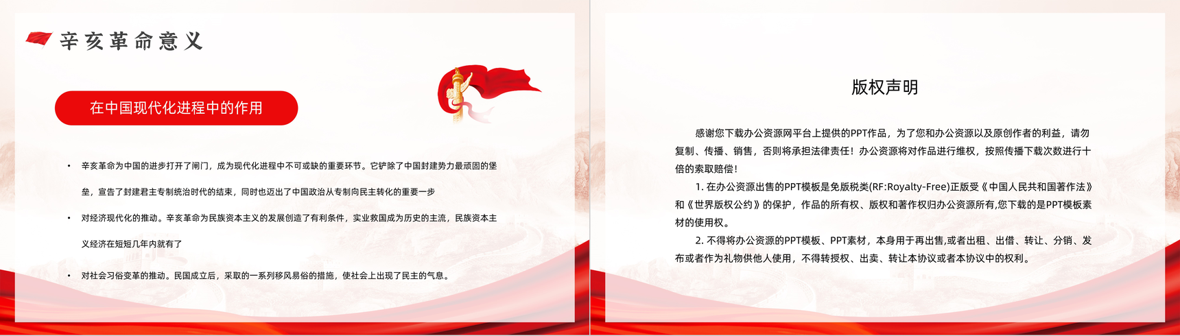 党政风中国辛亥革命110周年纪念历史解读知识专题培训讲座PPT模板-11