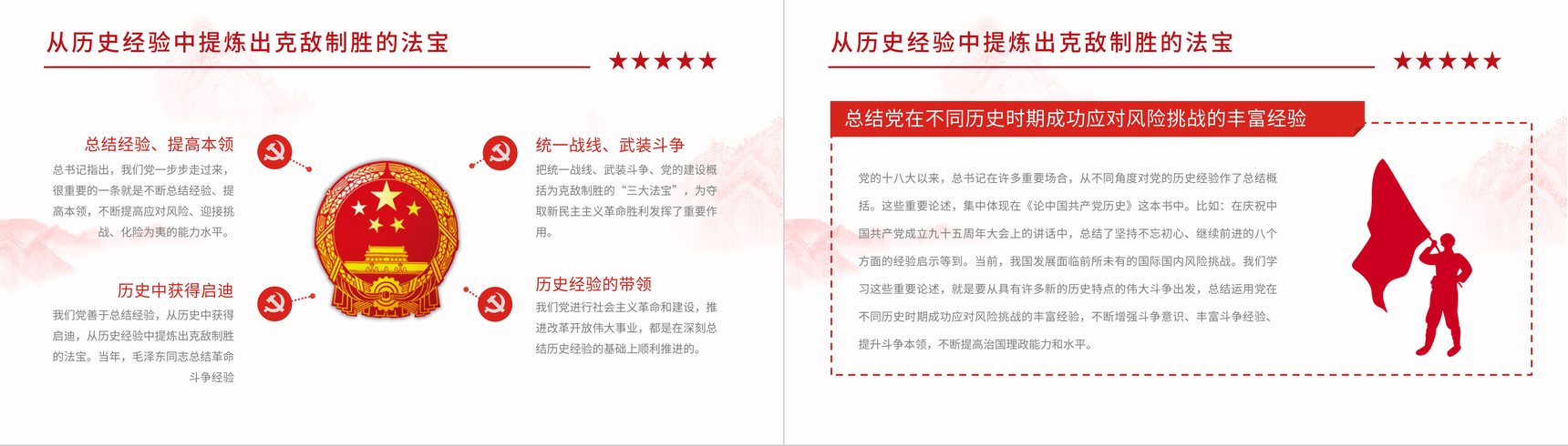 党史学习学四史《论中国共产党历史》学习领会党史学习教育动员大会重要讲话专题PPT模板-9
