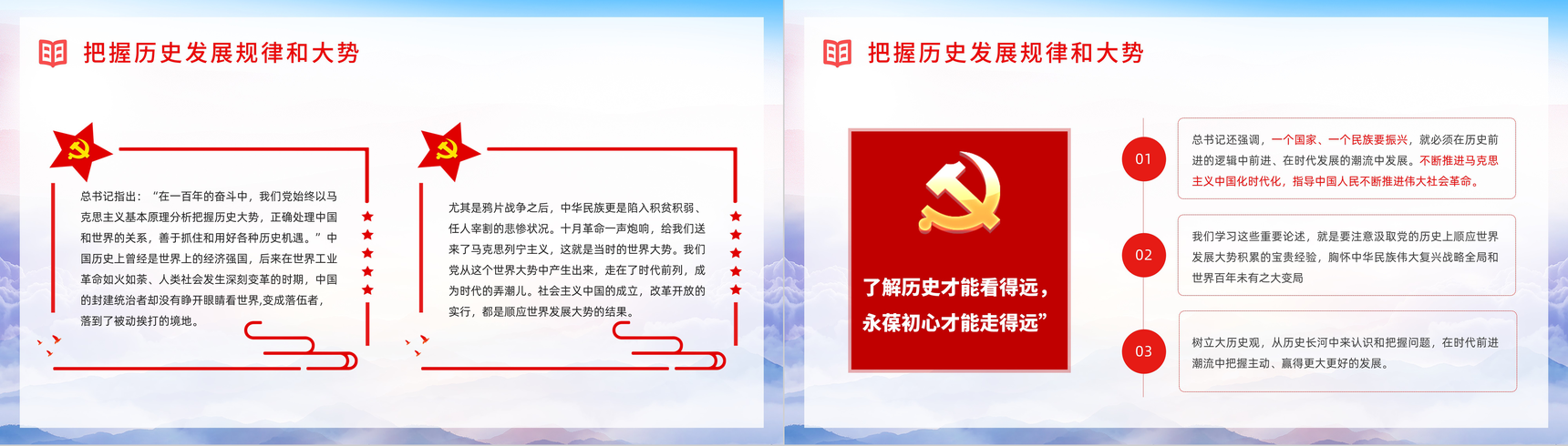 党政风党史学习《论中国共产党历史》党员学四史心得体会分享交流PPT模板-10
