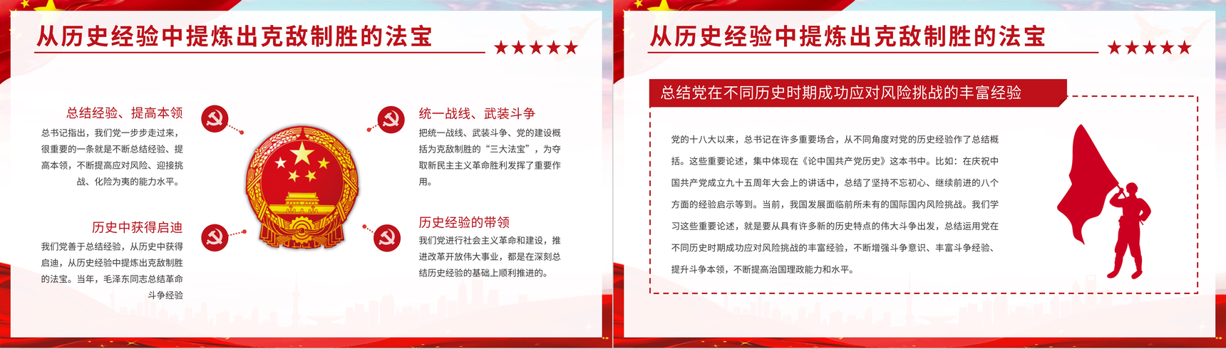 党课学四史《论中国共产党历史》培训讲座党史学习心得体会PPT模板-9