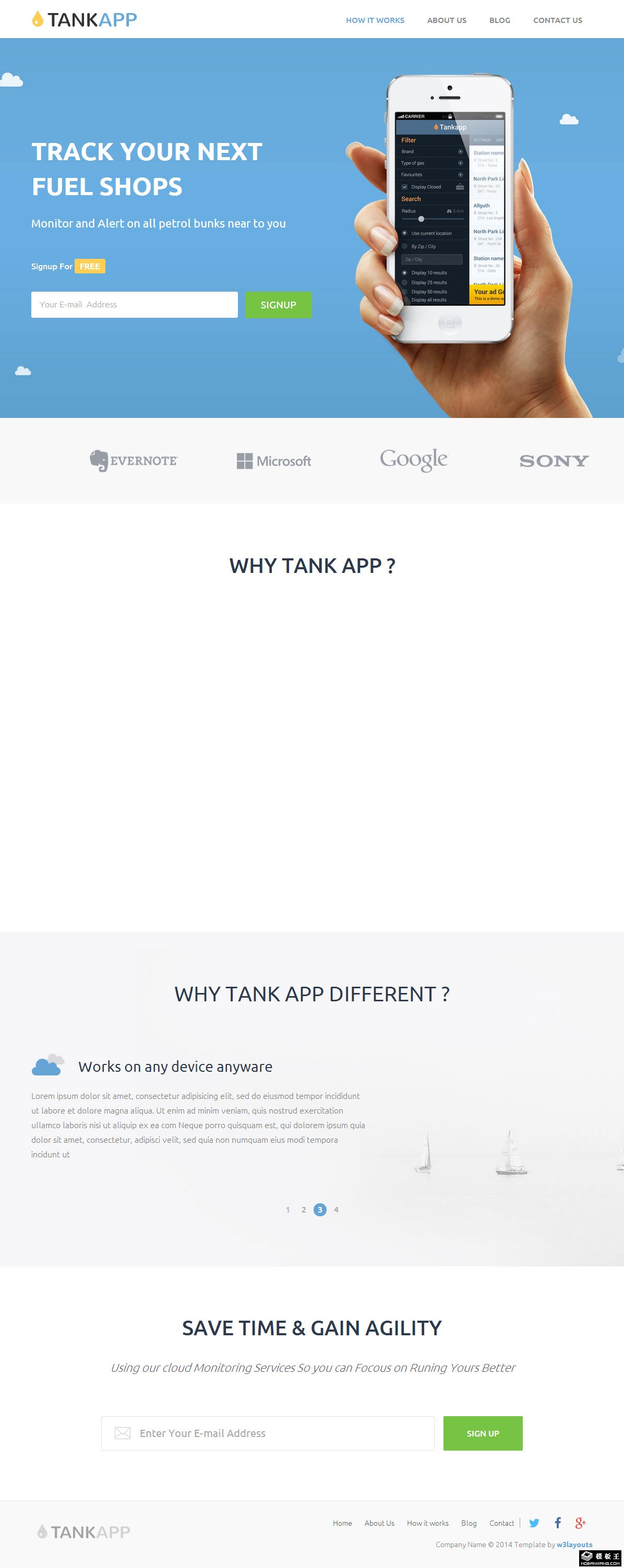 油耗APP信息网页模板