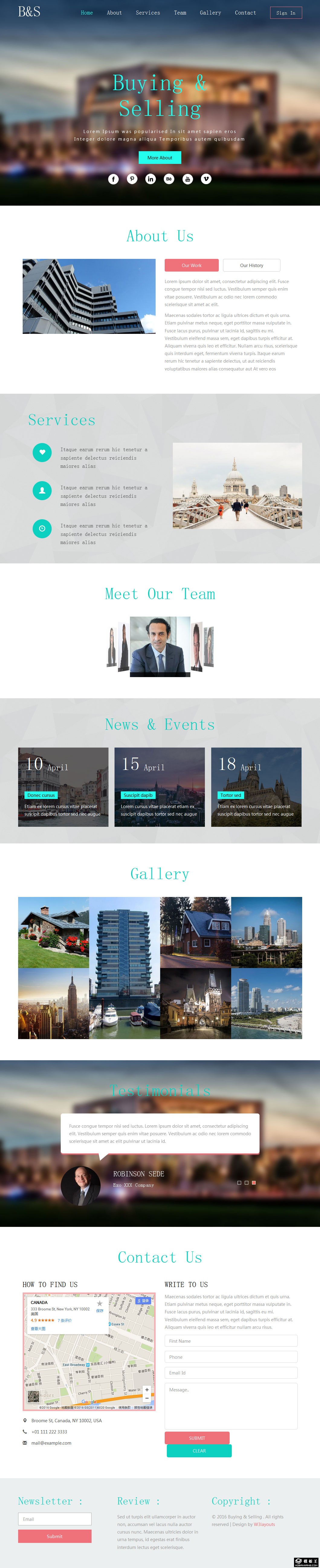 交易市场中心响应式网页模板