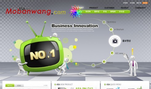 电子科技企业网页模板