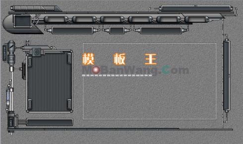 灰色机器模板