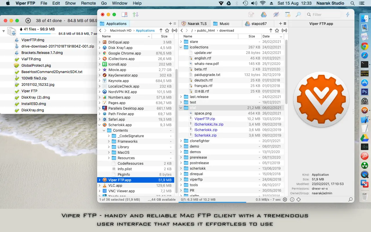 Viper FTP For Mac v6.6.3 (66301) 简单的 macOS FTP客户端软件