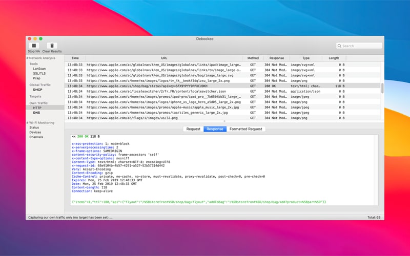Debookee For Mac v8.2.0 网络分析工具