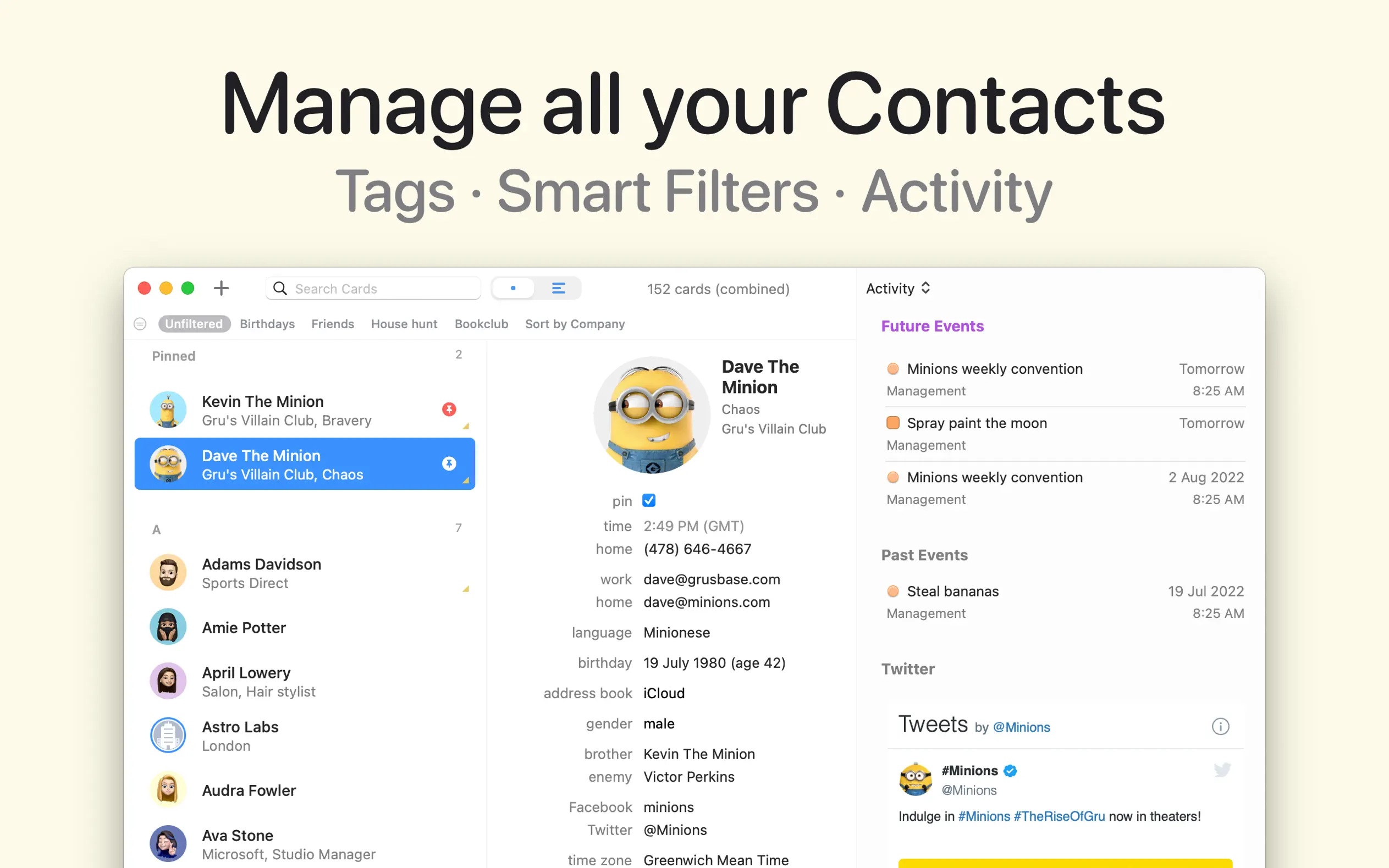 BusyContacts For Mac v2024.3.1 联系人管理软件
