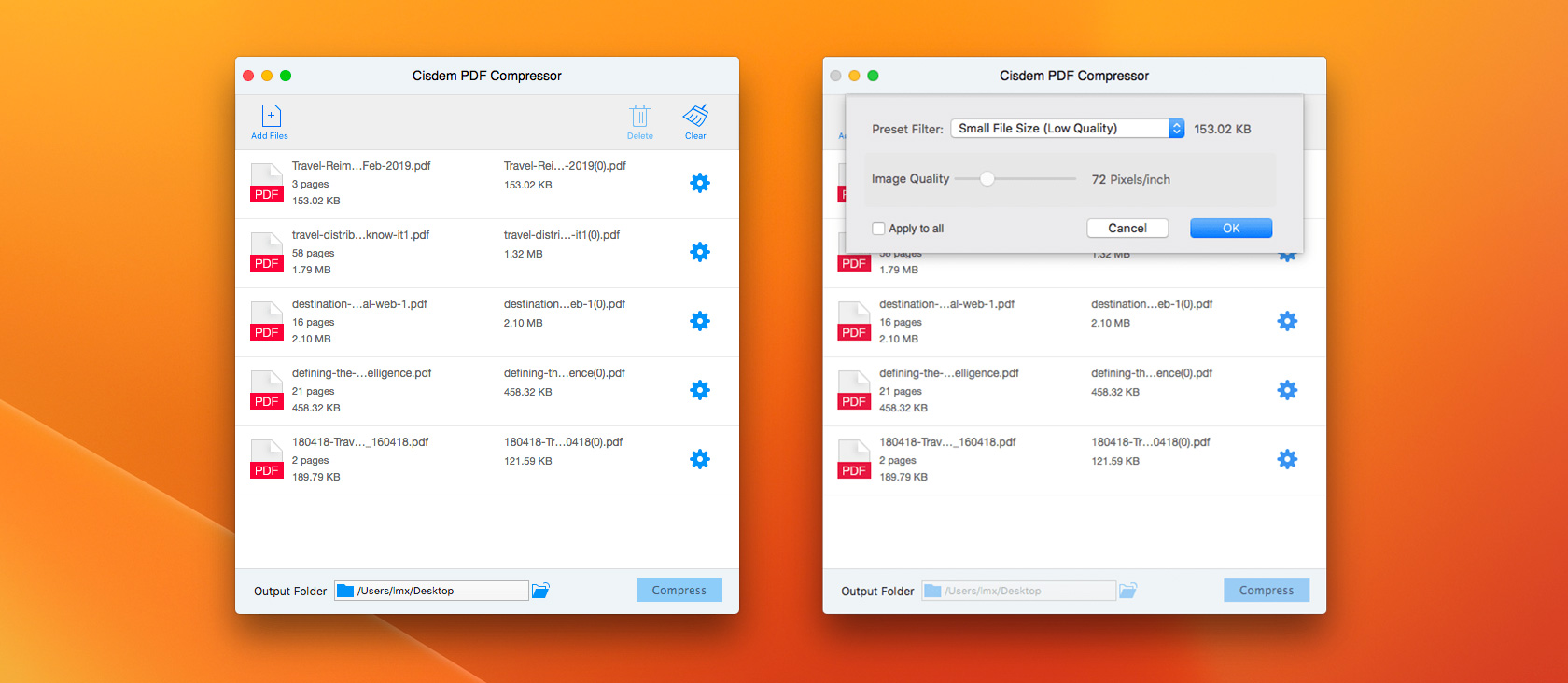 Cisdem PDF Compressor For Mac v5.0.0 Mac PDF文件压缩器