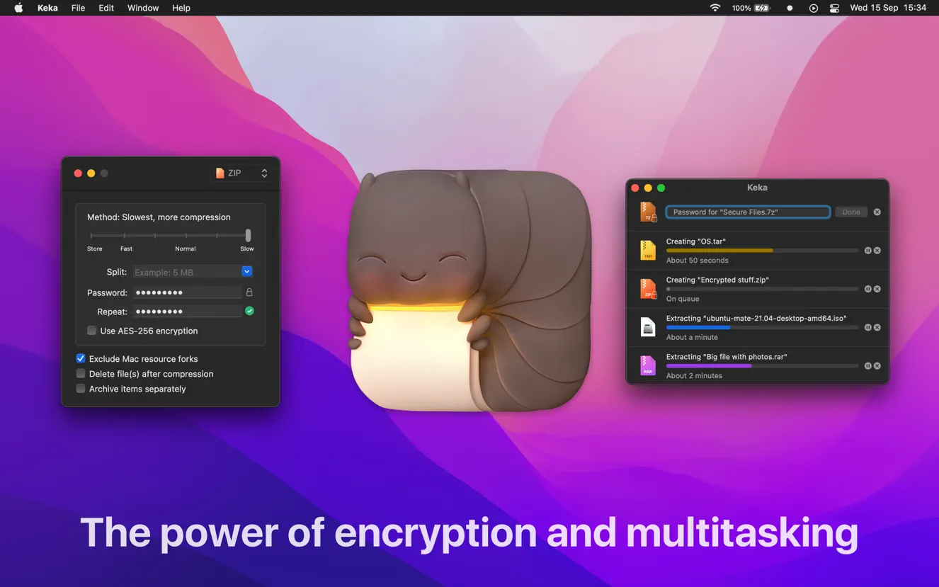 Keka For Mac v1.4.7 压缩文件管理器中文版