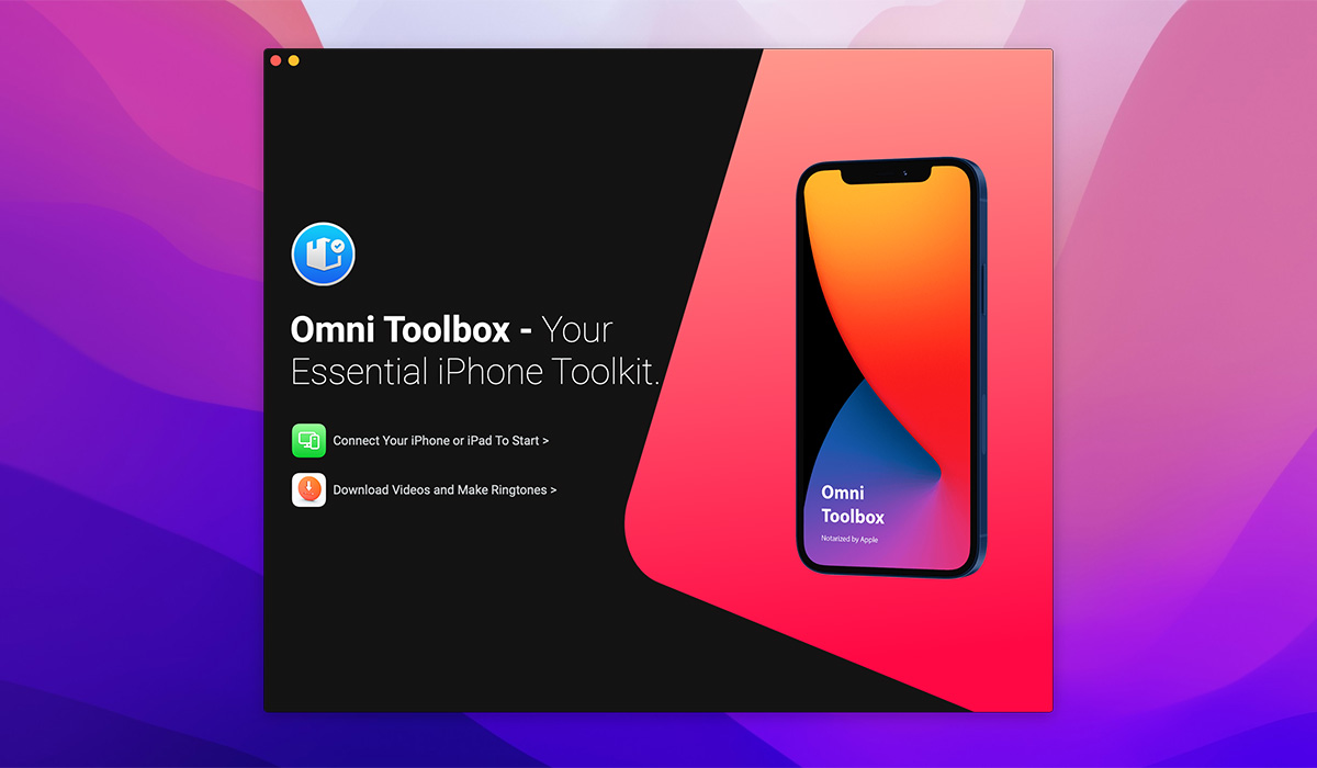 OmniToolbox For Mac v1.5.11 iPhone管理软件