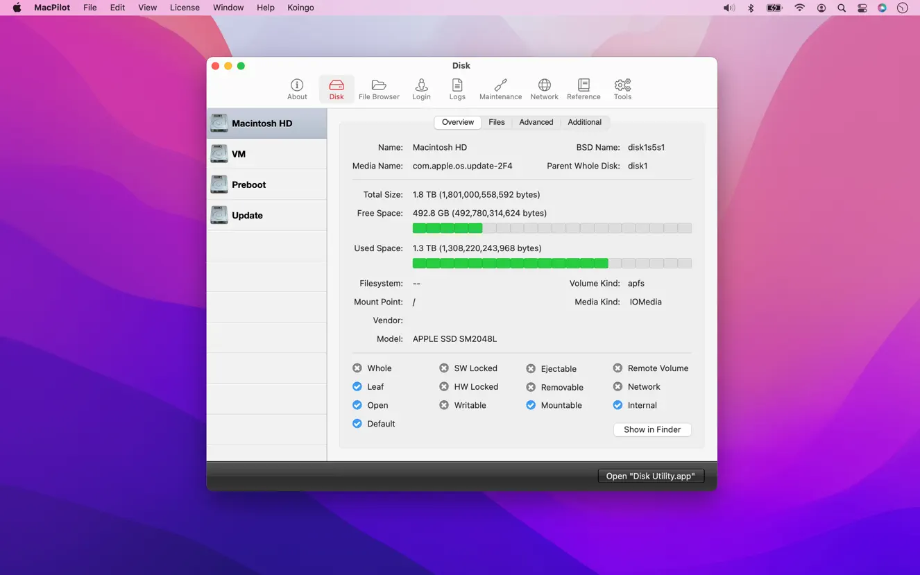 MacPilot For Mac v16.8 启用或禁用隐藏的 macOS 功能软件