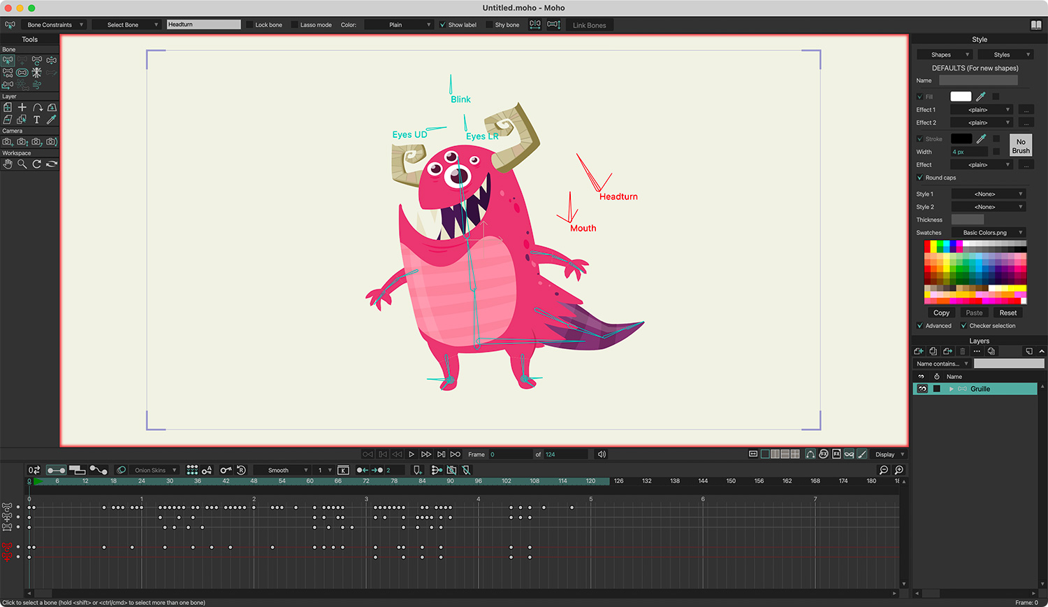 Moho Pro For Mac v14.3.0 2D动画设计软件