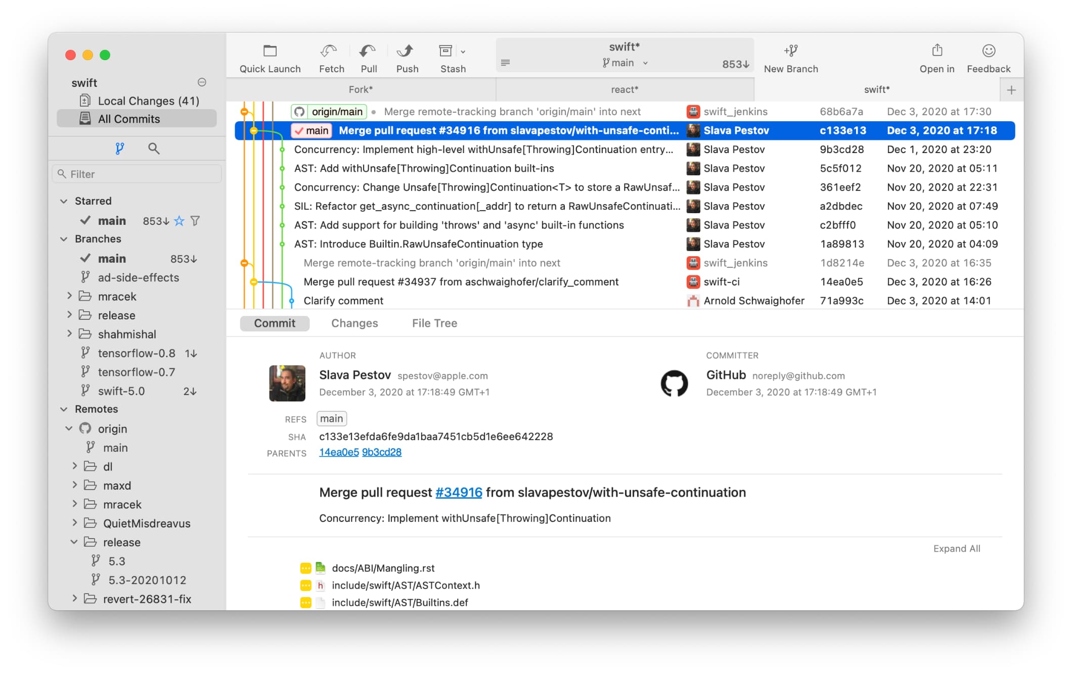 Fork For Mac v2.51.0 Mac git管理客户端