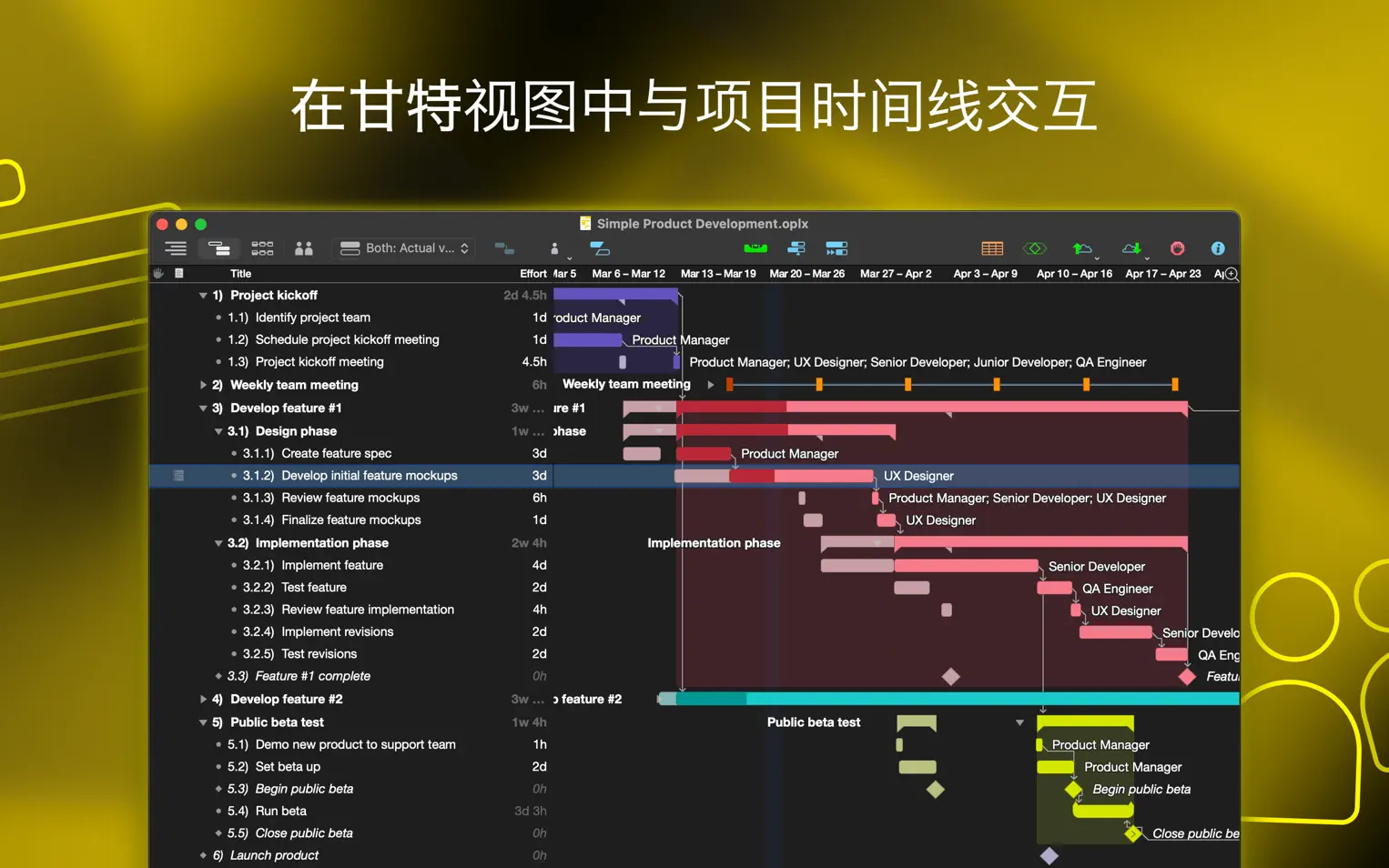 OmniPlan Pro 4 For Mac v4.9.3 强大的项目管理器中文版
