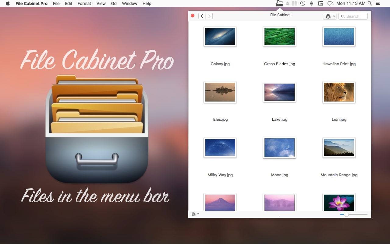 File Cabinet Pro For Mac v8.5.4 菜单栏文件管理器