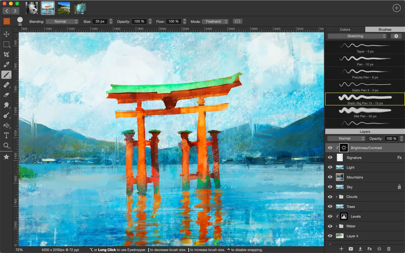 Artstudio Pro For Mac v5.2.4 强大的绘画和照片编辑软件