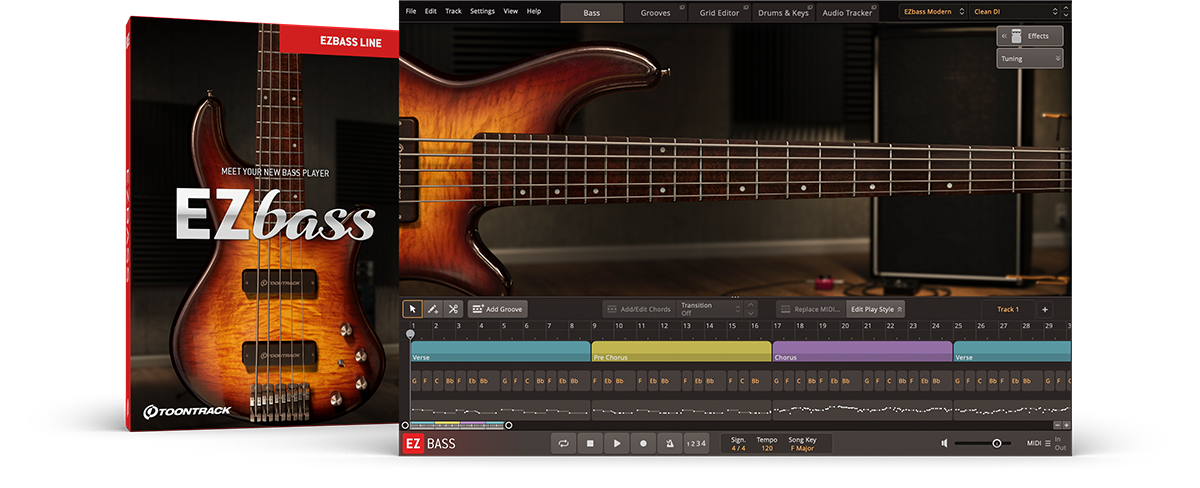 Toontrack EZbass For Mac v1.3.0 CE Update 升级包