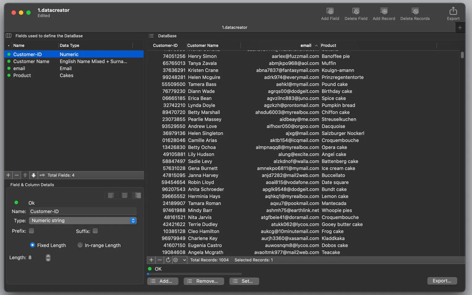 Ecleti Data Creator For Mac v1.9.3 数据生成器