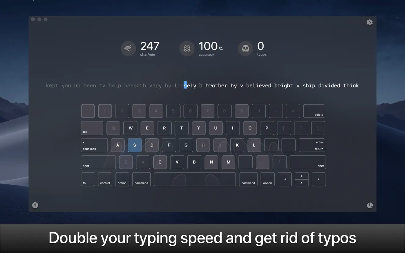 KeyKey For Mac v2.9.15 Mac键盘专用练习打字软件