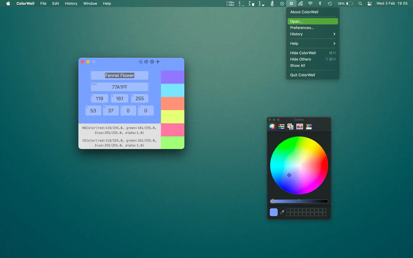 ColorWell For Mac v7.6.2调色板生成器