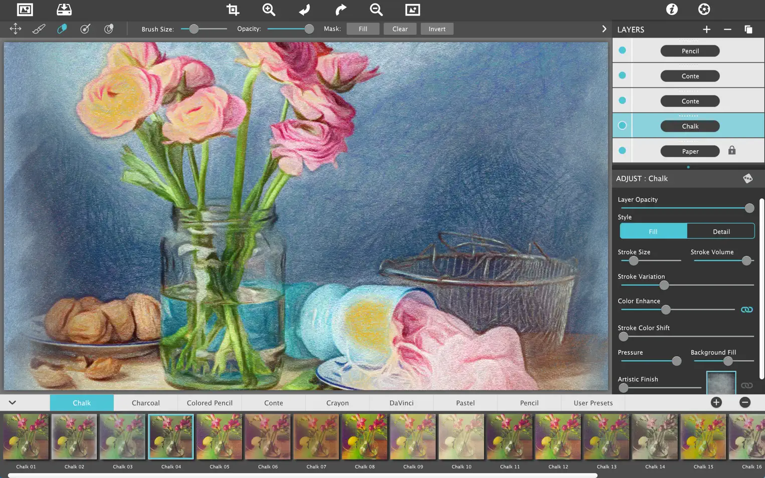 JixiPix Pastello Pro For Mac v6.0.102 美术图画风格照片