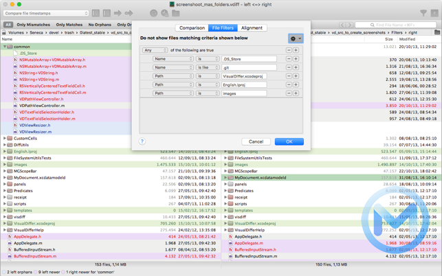VisualDiffer For Mac v1.8.10 并排比较文件夹和文件软件
