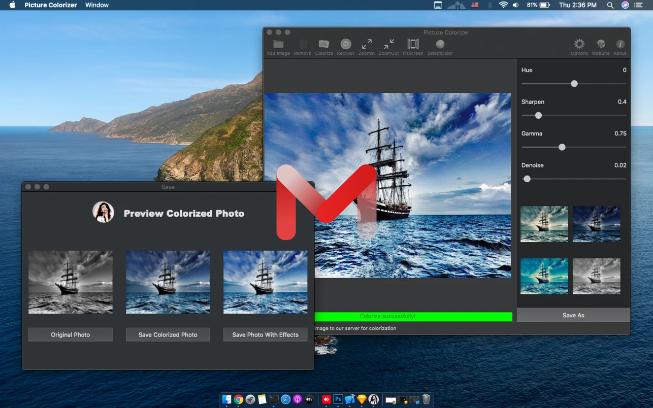 Picture Colorizer for Mac v2.0.3 黑白照片着色器给黑白照片上色破解