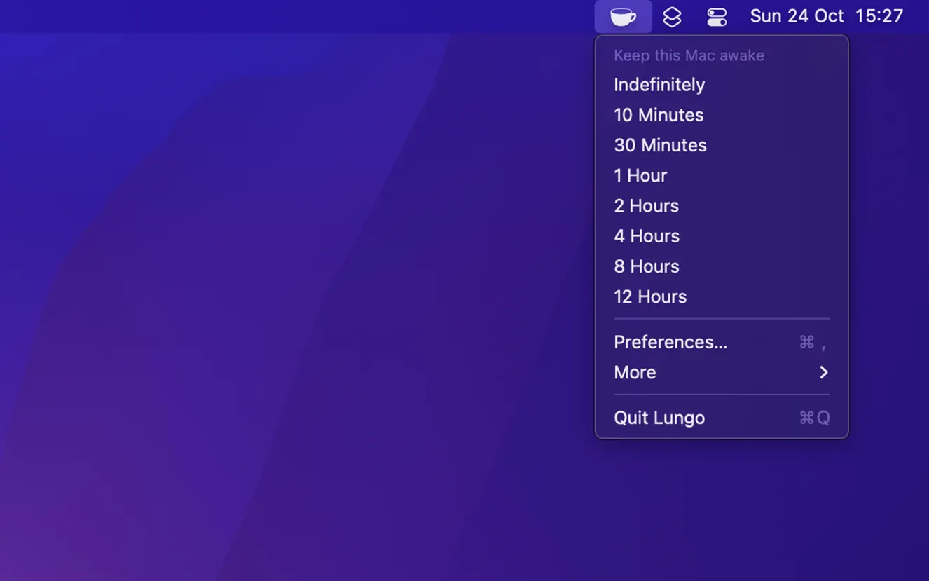 Lungo For Mac v2.5.0 让你的 Mac 保持不息屏状态