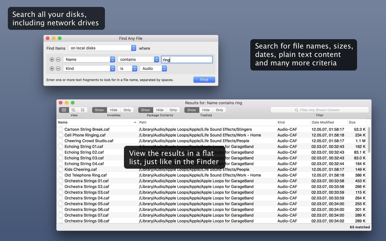 Find Any File (FAF) For Mac v2.5.3文件查找工具
