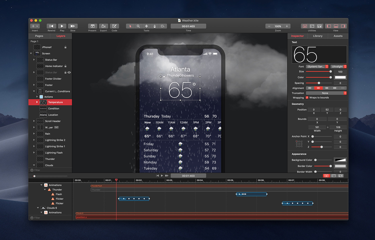 Kite For mac v2.1.2 Mac 和 iOS 的强大动画和原型制作软件